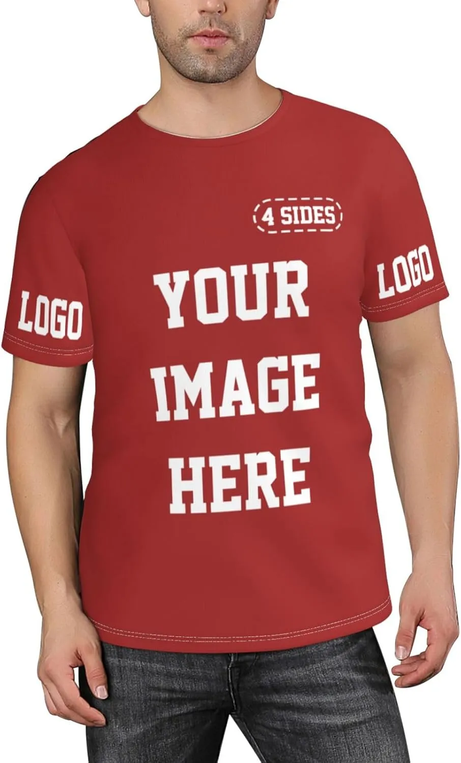 Custom Tshirts for Men Women Design Your Own Personalized T Shirt Customized T-Shirts Shirts Tee Add Text Photo Logo
